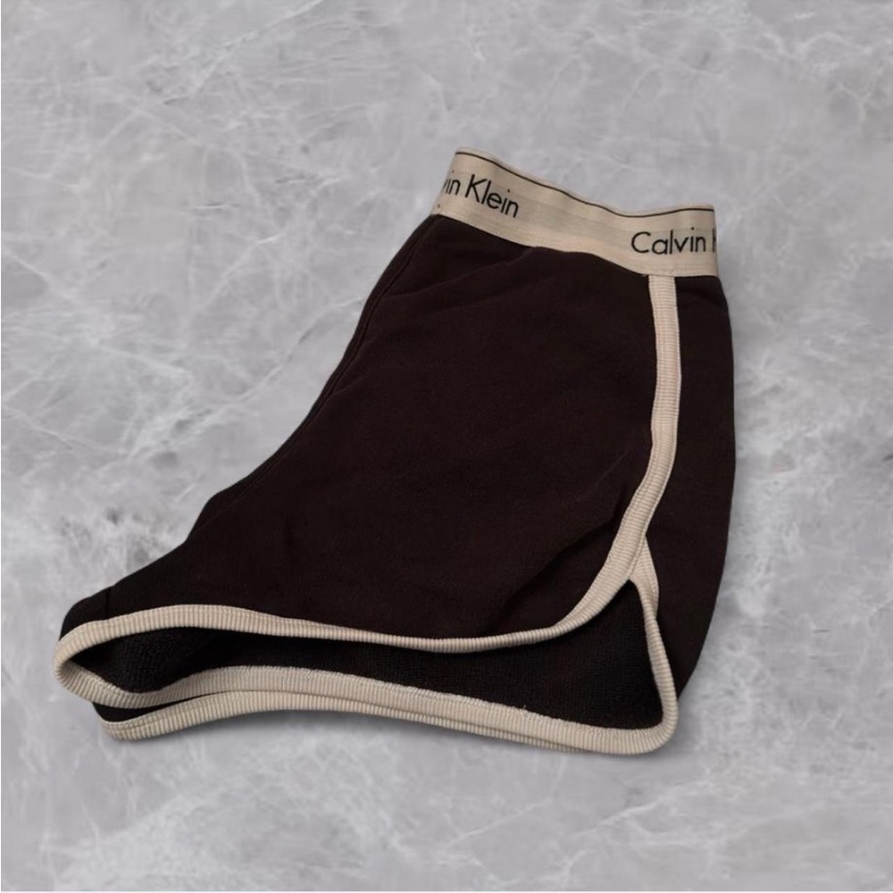 Calvin Klein Black Shorts with White Logo Accents
